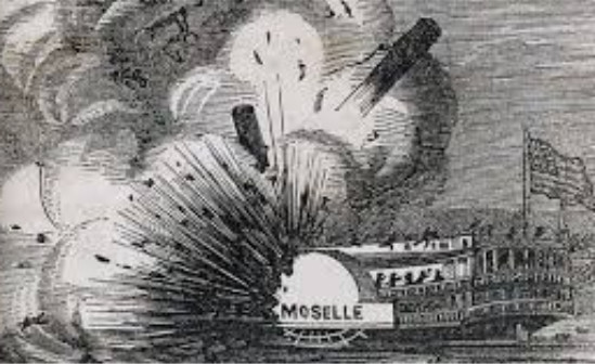 Black Hawk steamboat explosion. Black Hawk steamboat explosion.
